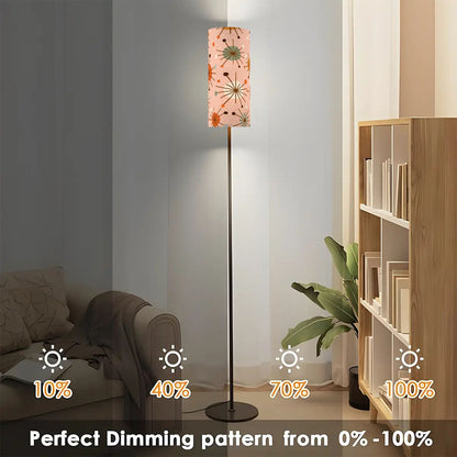 Kate McEnroe New York Mid Century Modern Slim Floor Lamp, Retro Pink Starburst LightingSlim Floor LampslxZxFalHax