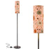 Kate McEnroe New York Mid Century Modern Slim Floor Lamp, Retro Pink Starburst LightingSlim Floor LampslxZxFalHax