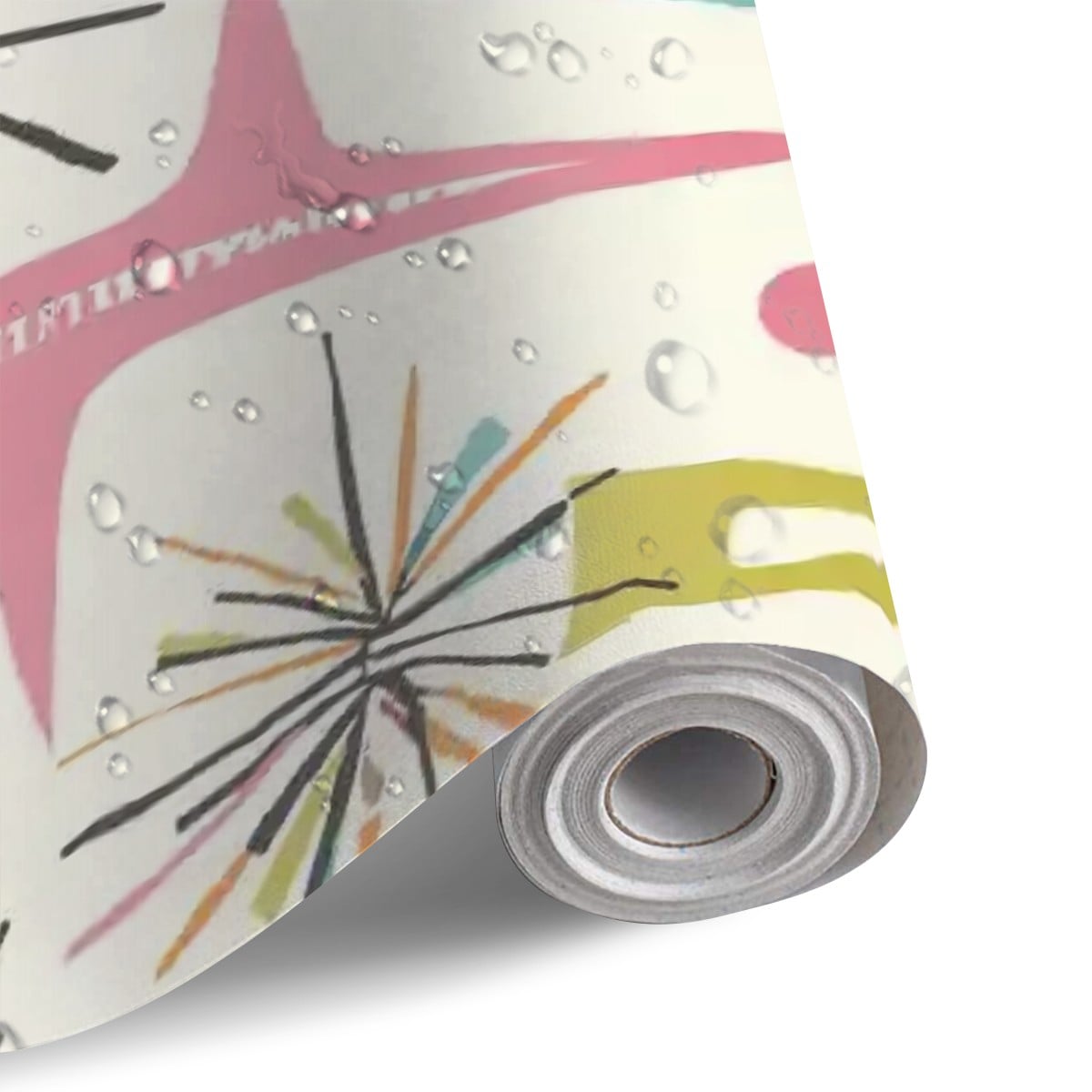 Kate McEnroe New York Mid Century Modern Starburst 1950s Space Age Retro Refrigerator WrapRefrigerator WrapsZTEauSICaj