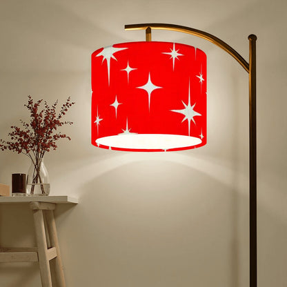 Kate McEnroe New York Mid Century Modern Starburst Arc Floor Lamp, Retro Red Atomic Accent LightingArc Floor LampsTPpaYNzZGr