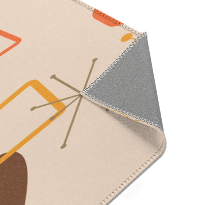 Kate McEnroe New York Mid Century Modern Starburst Area Rug, Retro Atomic Mod Indoor AccentRugs24984093413016105672