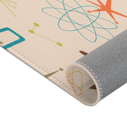 Kate McEnroe New York Mid Century Modern Starburst Area Rug, Retro Atomic Mod Indoor AccentRugs24984093413016105672