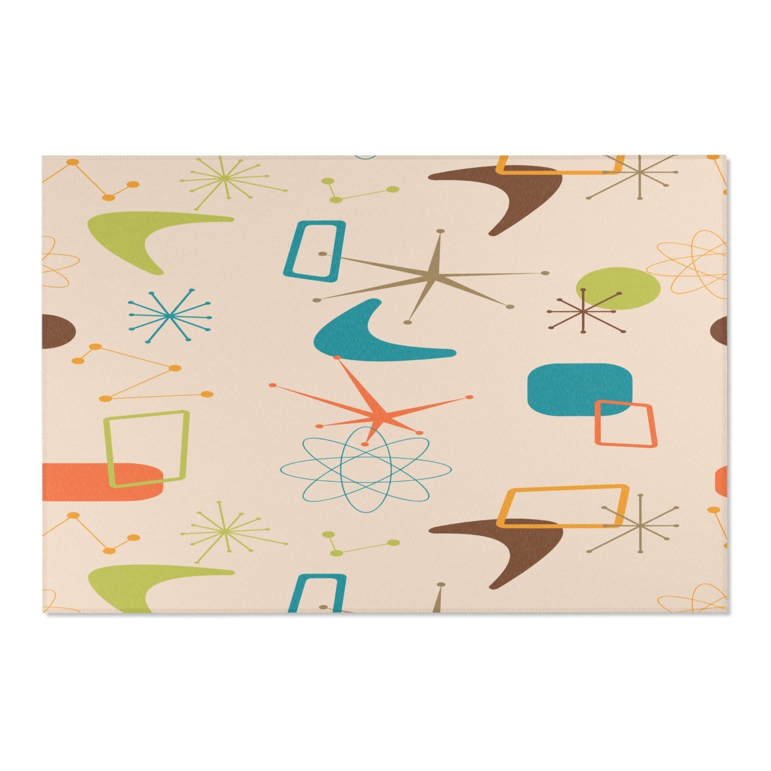 Kate McEnroe New York Mid Century Modern Starburst Area Rug, Retro Atomic Mod Indoor AccentRugs24984093413016105672