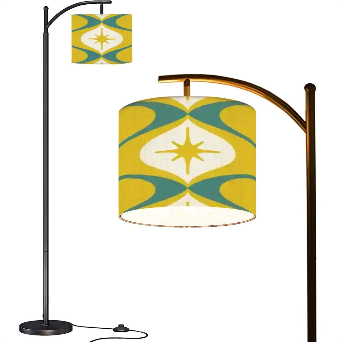 Kate McEnroe New York Mid Century Modern Starburst Boomerang Arc Floor Lamp, Retro Atomic Age LightingFloor LampsbzbdmBFkon
