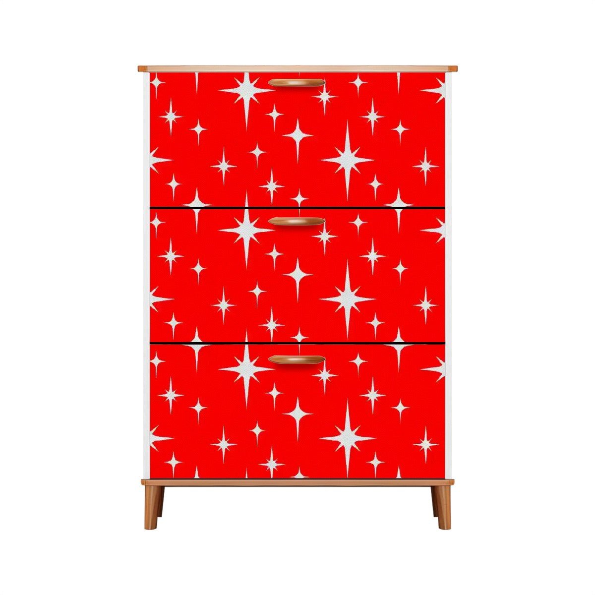 Kate McEnroe New York Mid Century Modern Starburst Entryway Shoe Organizer, Retro Starburst Storage SolutionShoe StorageQiagzKrCaF