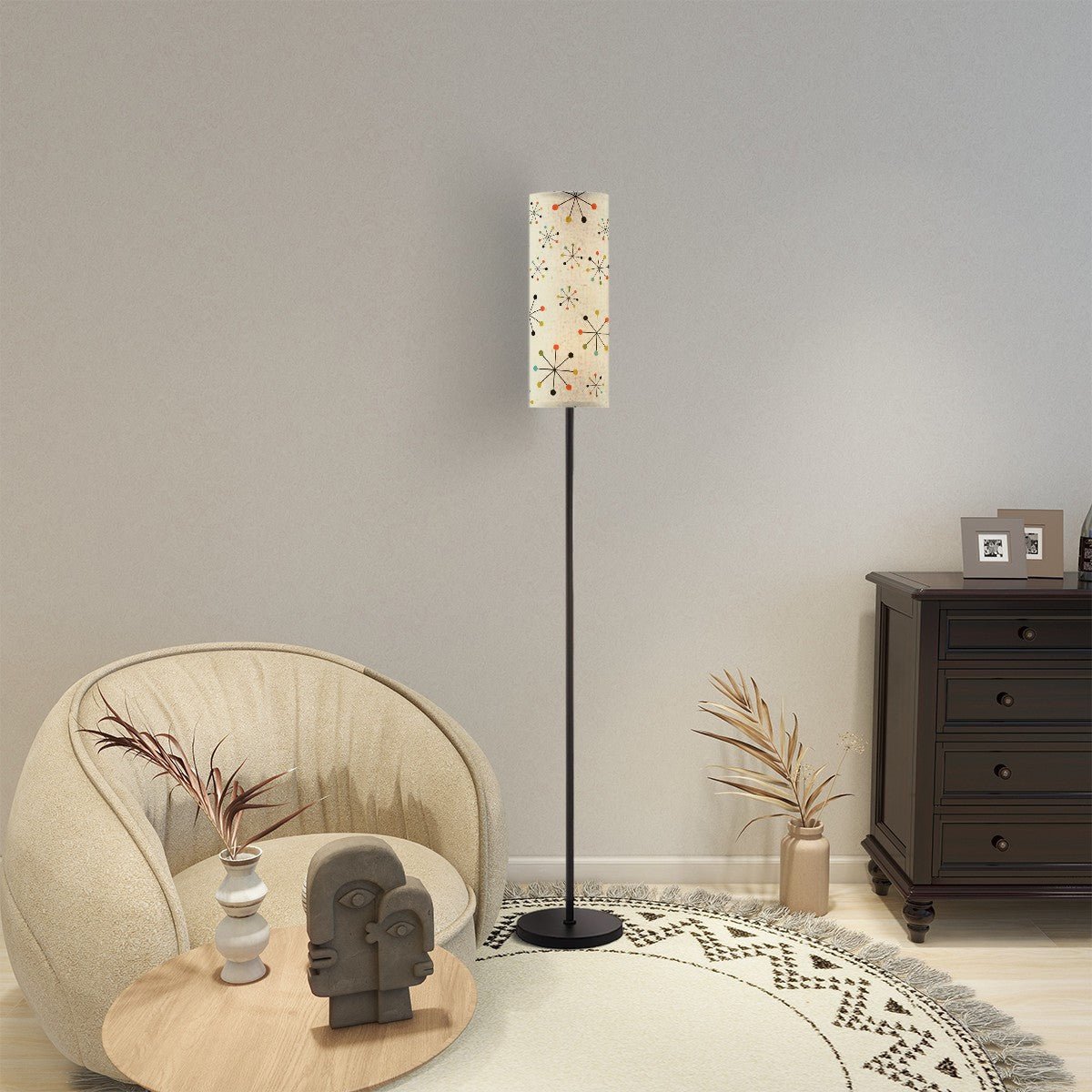 Kate McEnroe New York Mid Century Modern Starburst Floor Lamp, 50s Atomic Light, Retro Tall LightingFloor Lamps1zmcL3LWiP