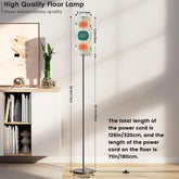 Kate McEnroe New York Mid Century Modern Starburst Floor Lamp, Retro Atomic Teal Orange Accent LightFloor LampsbvOYQSmVxu