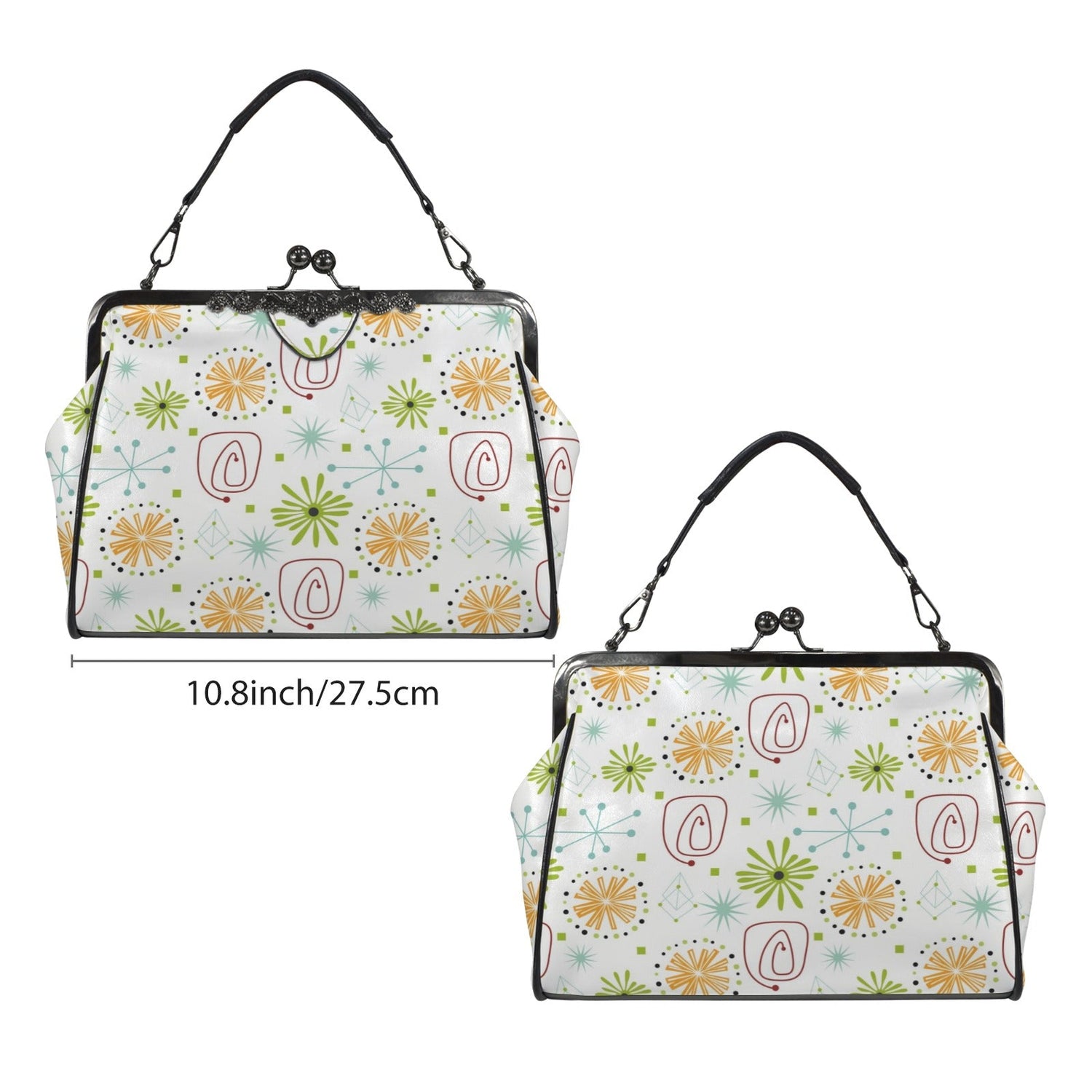 Kate McEnroe New York Mid Century Modern Starburst Kiss Lock HandbagCrossbody BagsD3274947