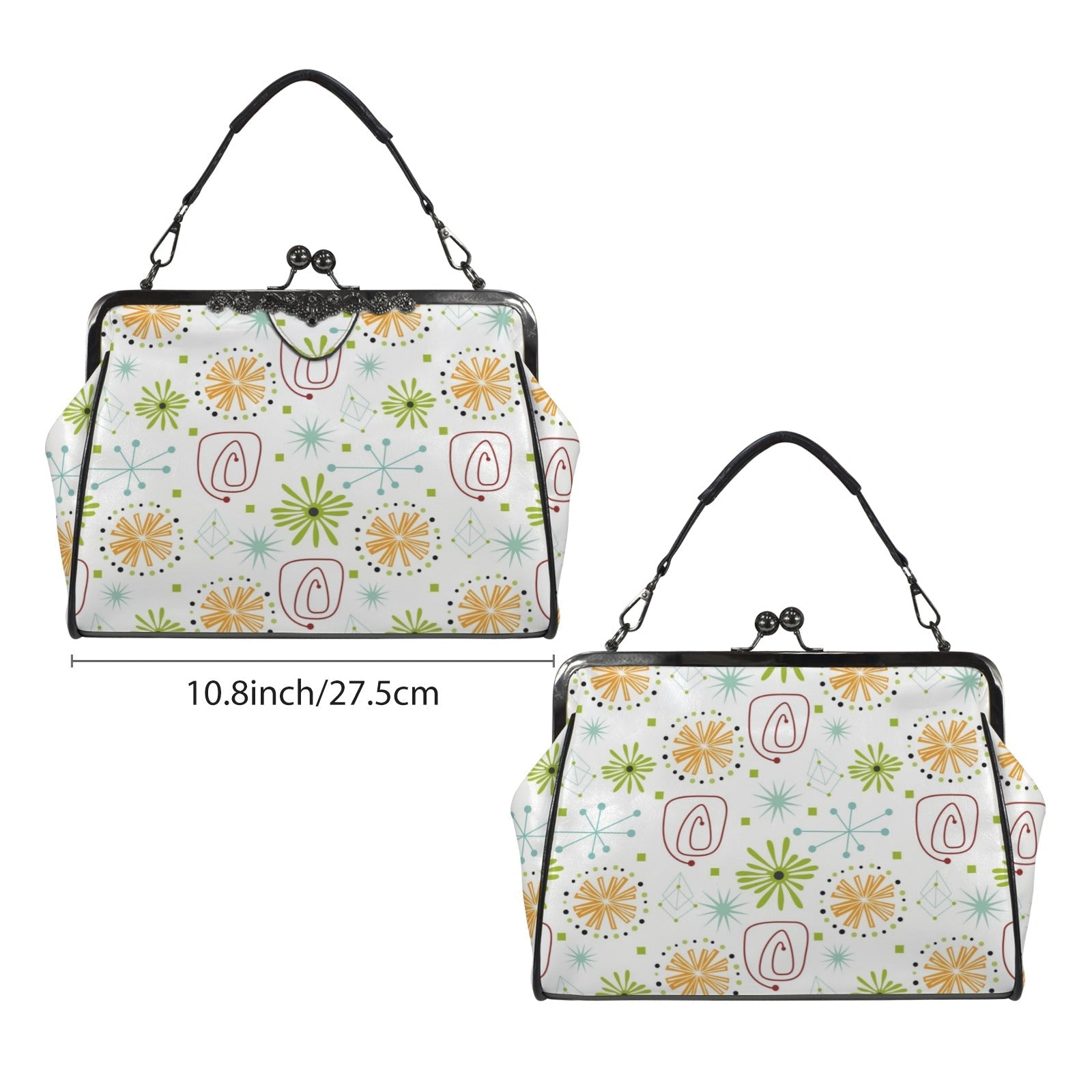 Kate McEnroe New York Mid Century Modern Starburst Kiss Lock HandbagCrossbody BagsD3274947