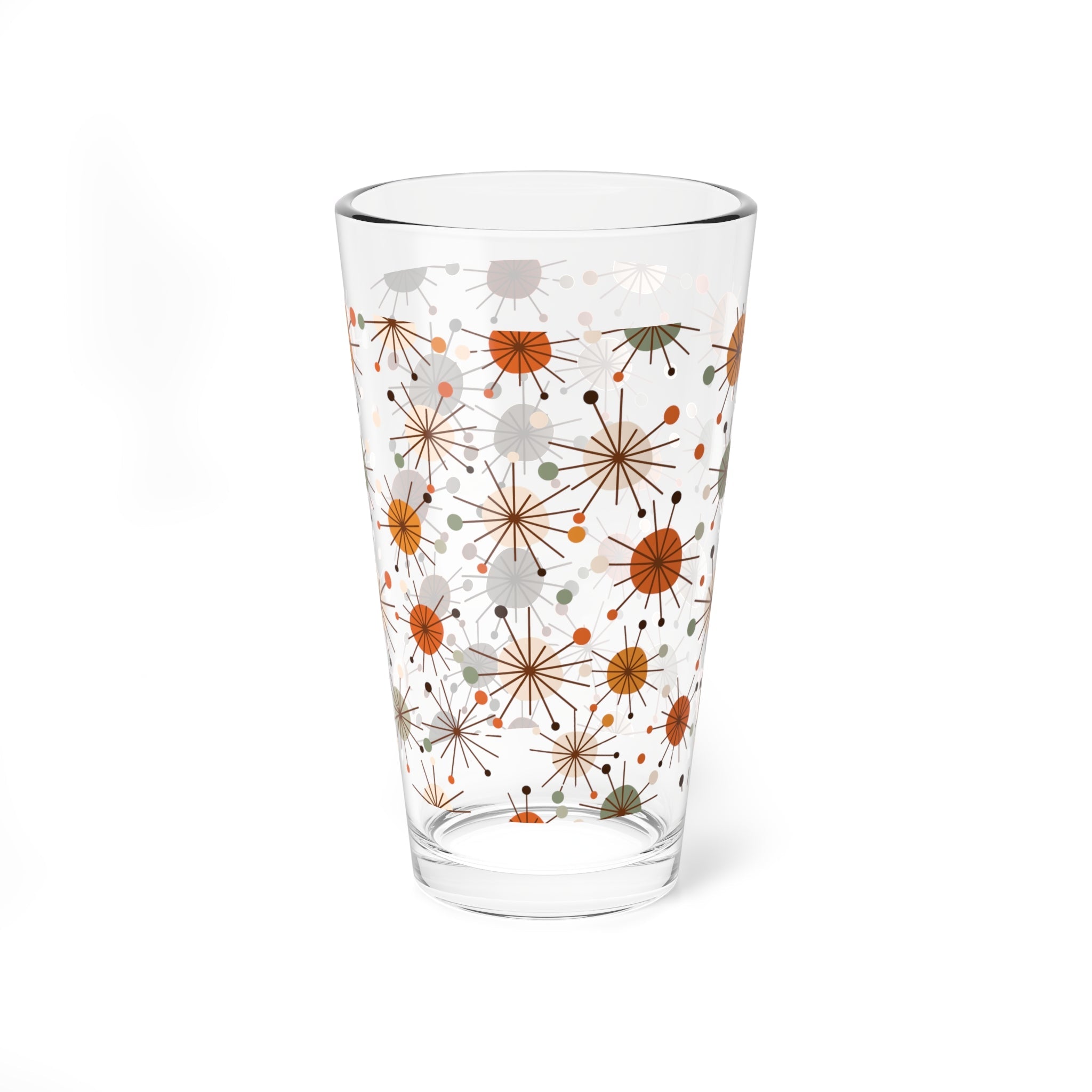 Kate McEnroe New York Mid Century Modern Starburst Pint Glass, 16oz Atomic Age Barware, Retro Geometric Cocktail Glass, Vintage Style DrinkwarePint Glasses14235534650408589251