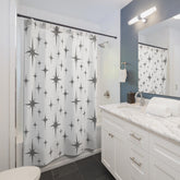Kate McEnroe New York Mid Century Modern Starburst Shower Curtain Retro MCM Bathroom DecorShower Curtains21762162355392889747