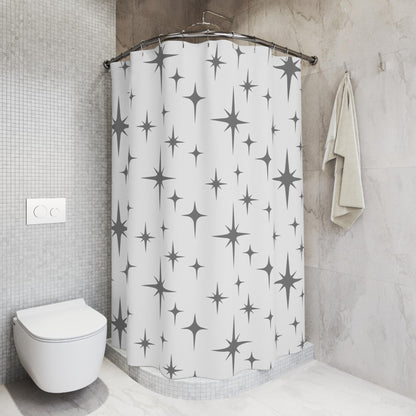 Kate McEnroe New York Mid Century Modern Starburst Shower Curtain Retro MCM Bathroom DecorShower Curtains21762162355392889747