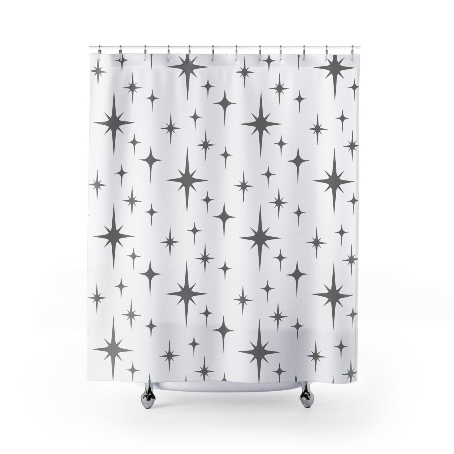 Kate McEnroe New York Mid Century Modern Starburst Shower Curtain Retro MCM Bathroom DecorShower Curtains21762162355392889747