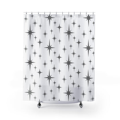 Kate McEnroe New York Mid Century Modern Starburst Shower Curtain Retro MCM Bathroom DecorShower Curtains21762162355392889747