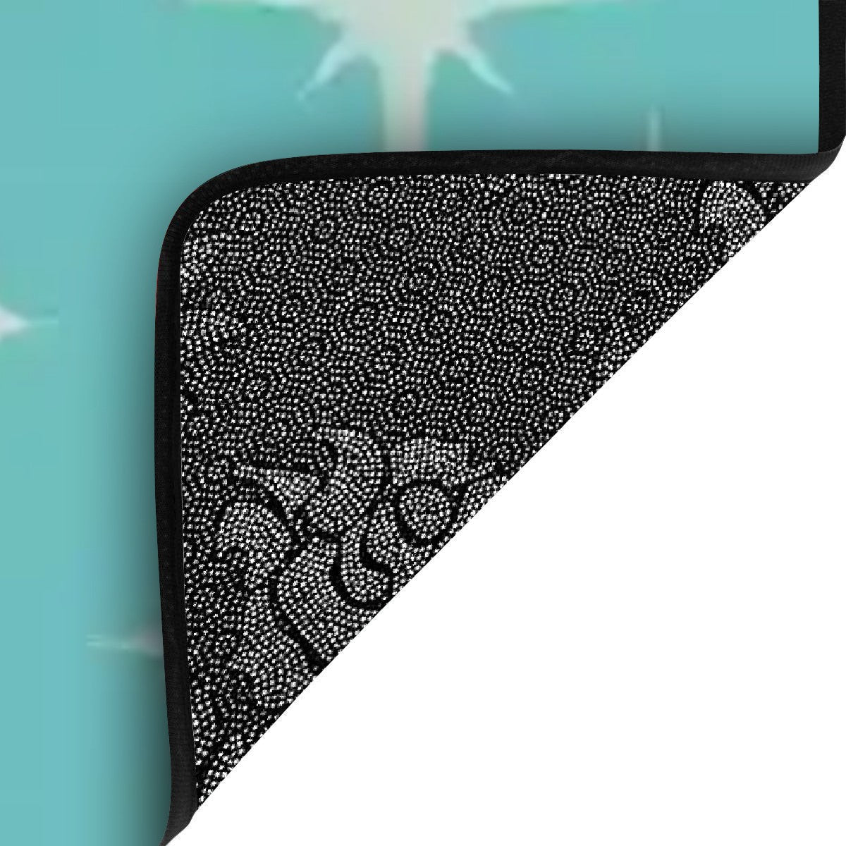 Kate McEnroe New York Mid Century Modern Starburst Stair Treads, Retro Aqua Non - Slip Step CoversStair TreadsU8hMDCJ7Sb