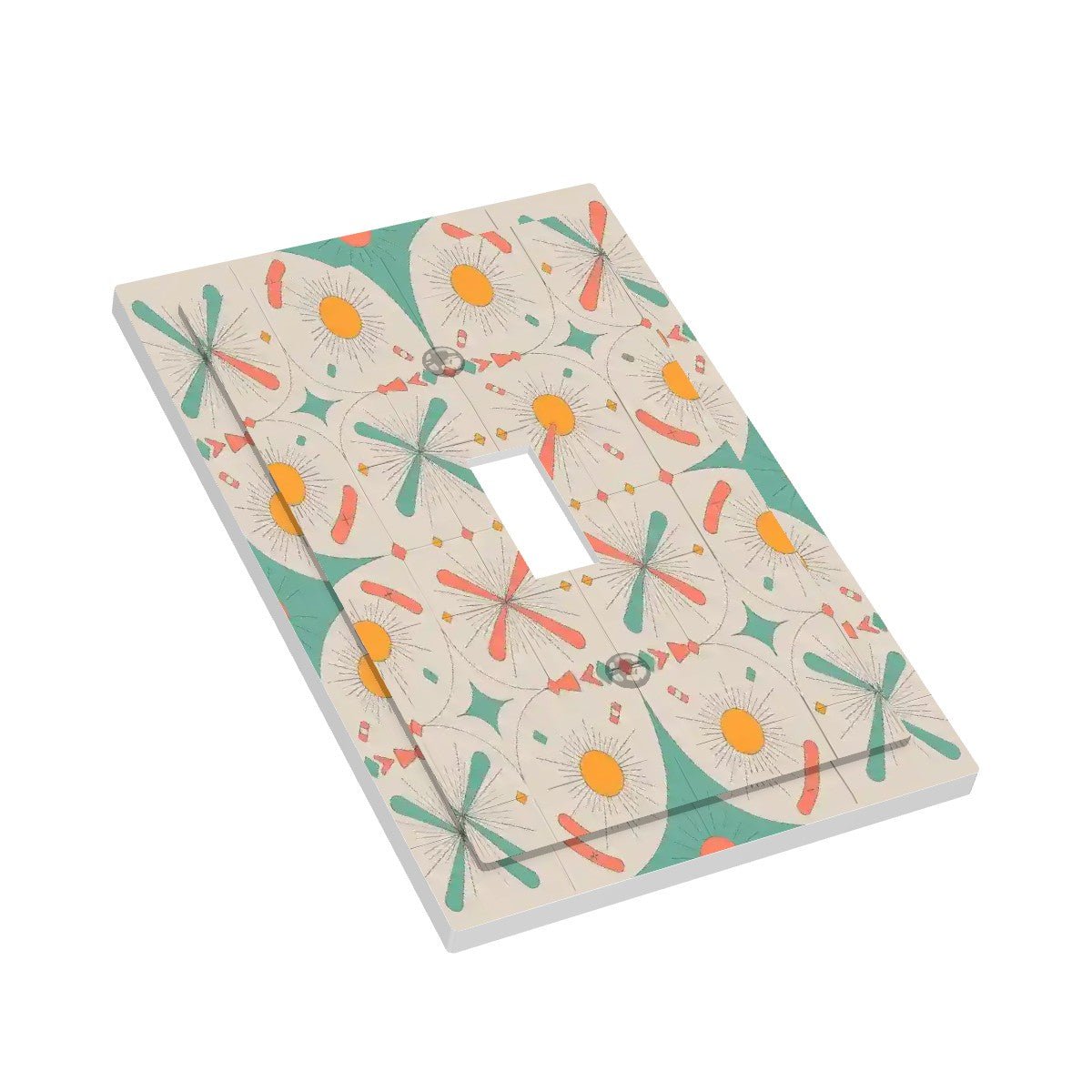 Kate McEnroe New York Mid Century Modern Starburst Switch Plate, 50s Atomic Retro Wall PlateSwitch PlatesiePXqEdJSm