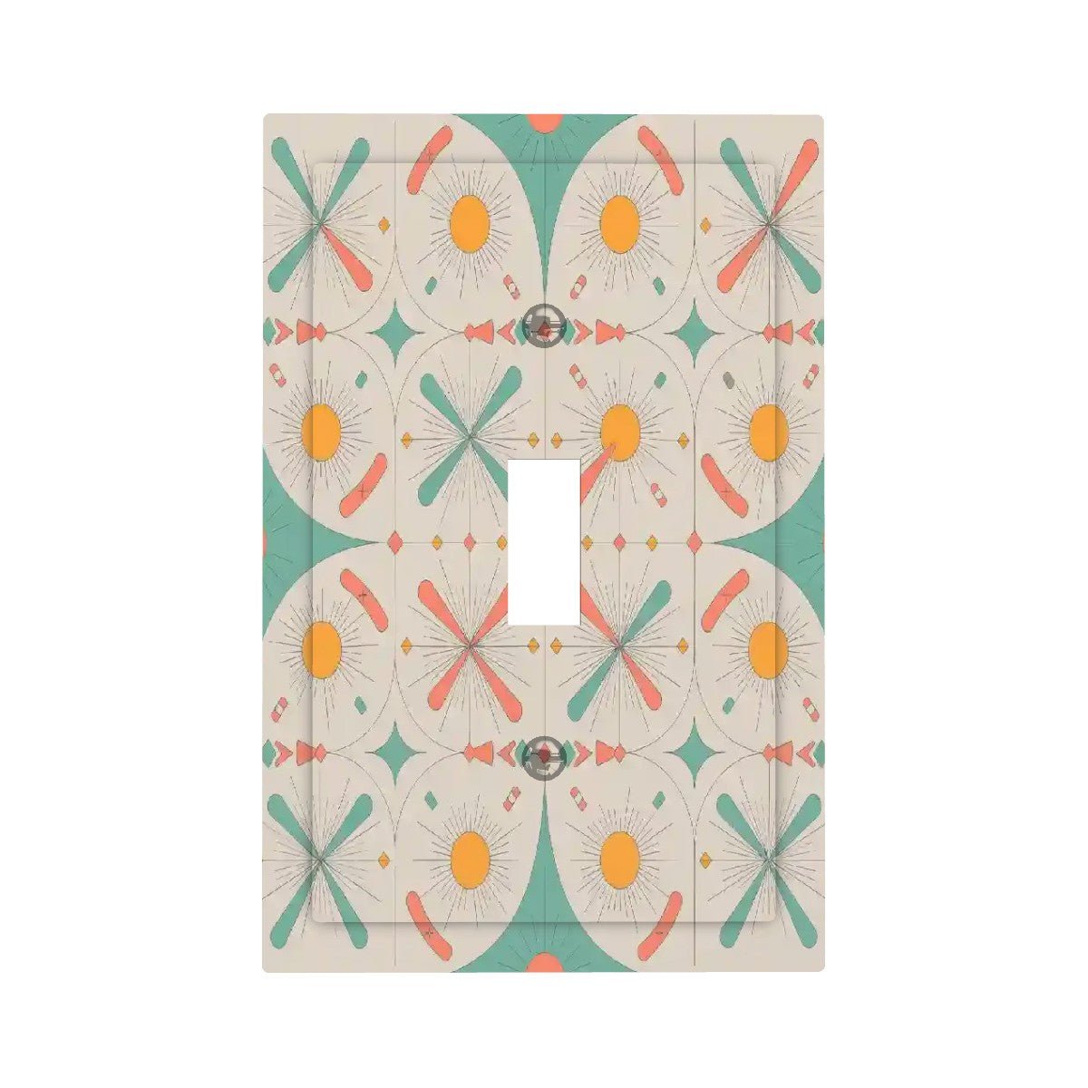 Kate McEnroe New York Mid Century Modern Starburst Switch Plate, 50s Atomic Retro Wall PlateSwitch PlatesiePXqEdJSm