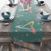 Kate McEnroe New York Mid - Century Modern Starburst Table Runner - Retro Atomic Boomerang Table LinensTable Runners15462417341177462221