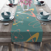 Kate McEnroe New York Mid - Century Modern Starburst Table Runner - Retro Atomic Boomerang Table LinensTable Runners15462417341177462221