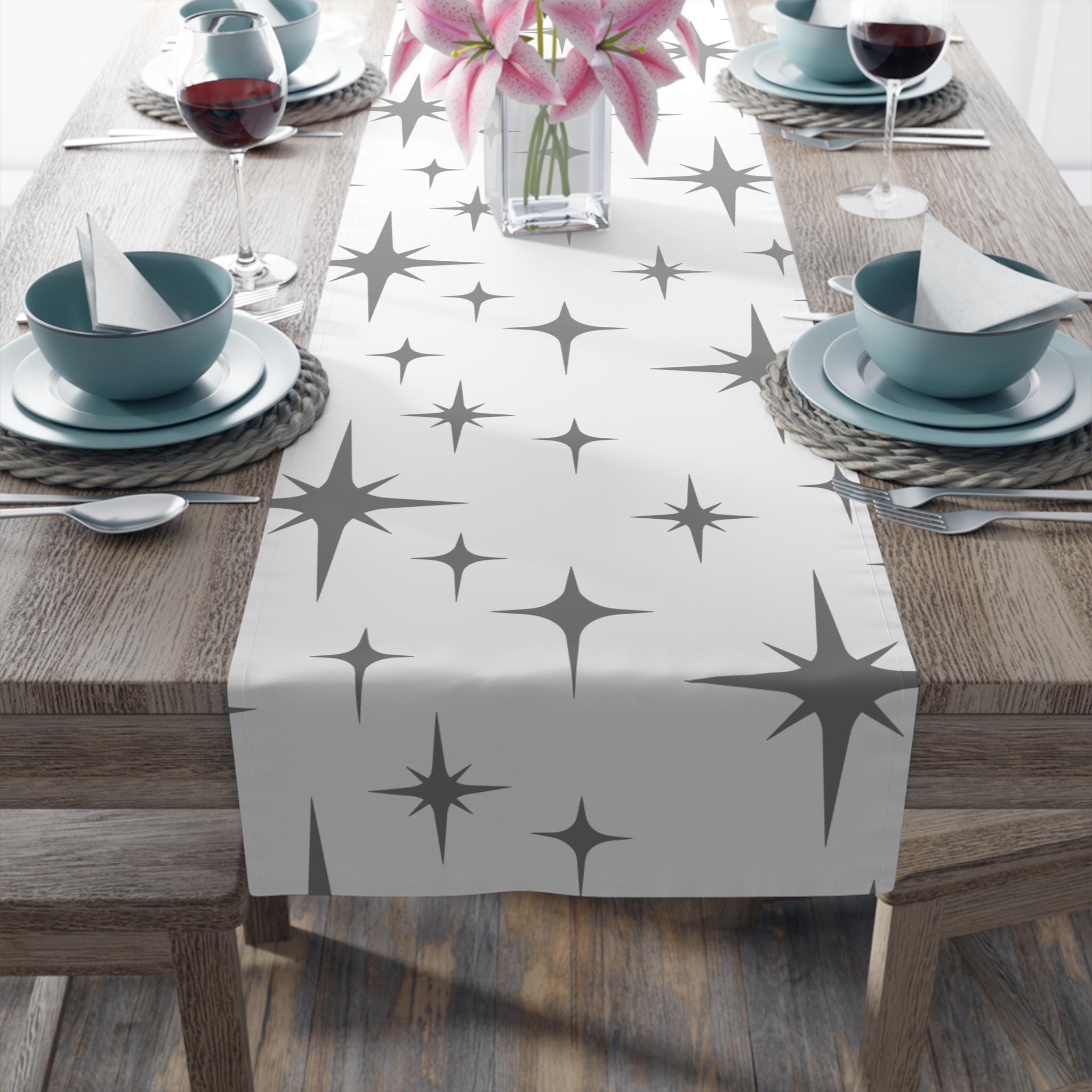 Kate McEnroe New York Mid Century Modern Starburst Table Runner Retro Dining AccentTable Runners21054601400685212086