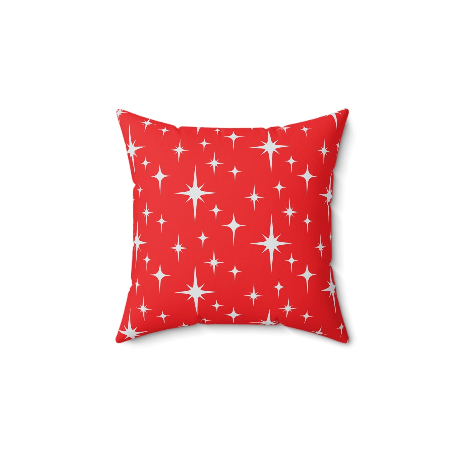 Kate McEnroe New York Mid Century Modern Starburst Throw Pillow, Retro Red Accent Cushion, 50s Atomic Home DecorThrow Pillows10575296480992709459