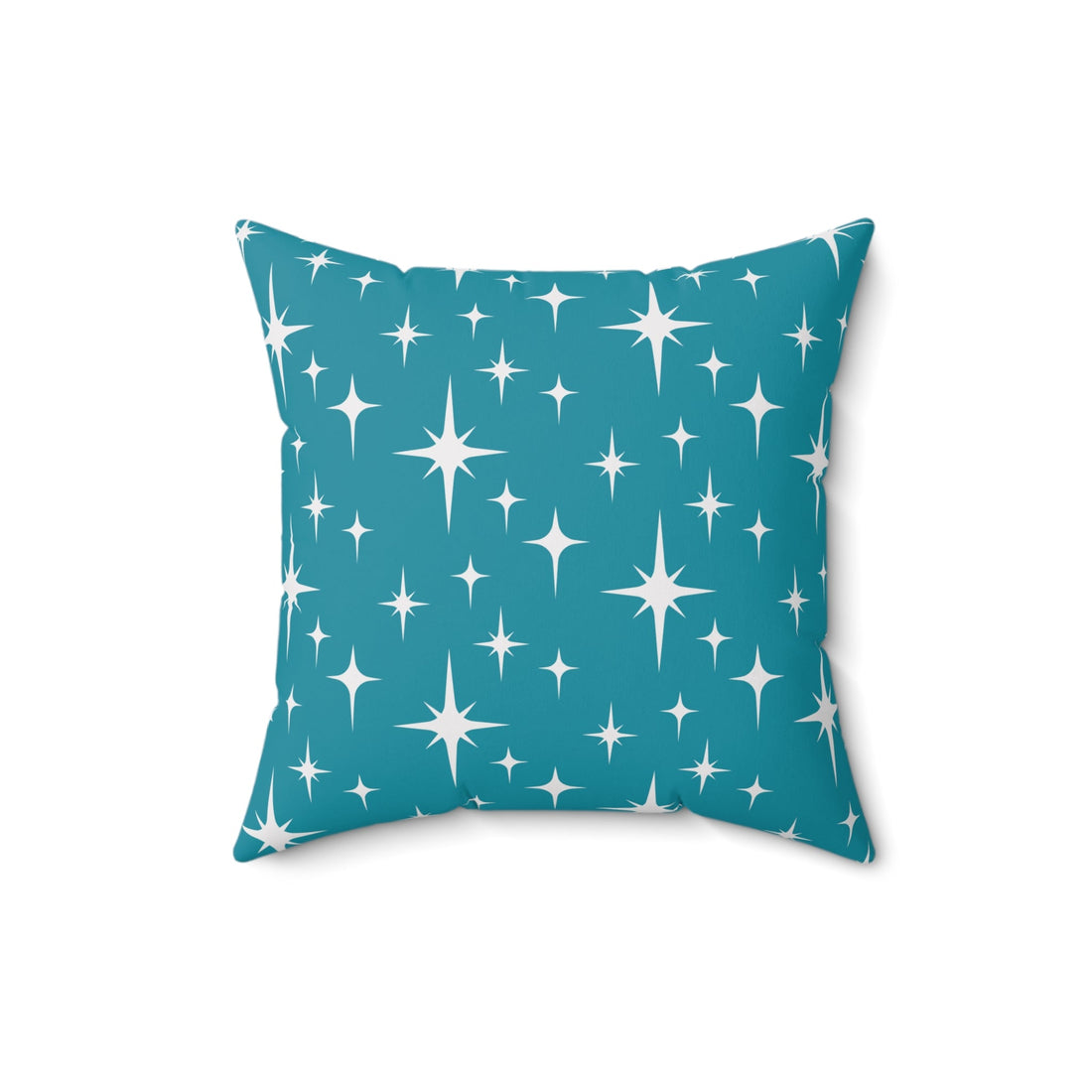 Kate McEnroe New York Mid Century Modern Starburst Throw Pillow, Retro Teal Accent Cushion, 50s Atomic Home DecorThrow Pillows20706178986788418666