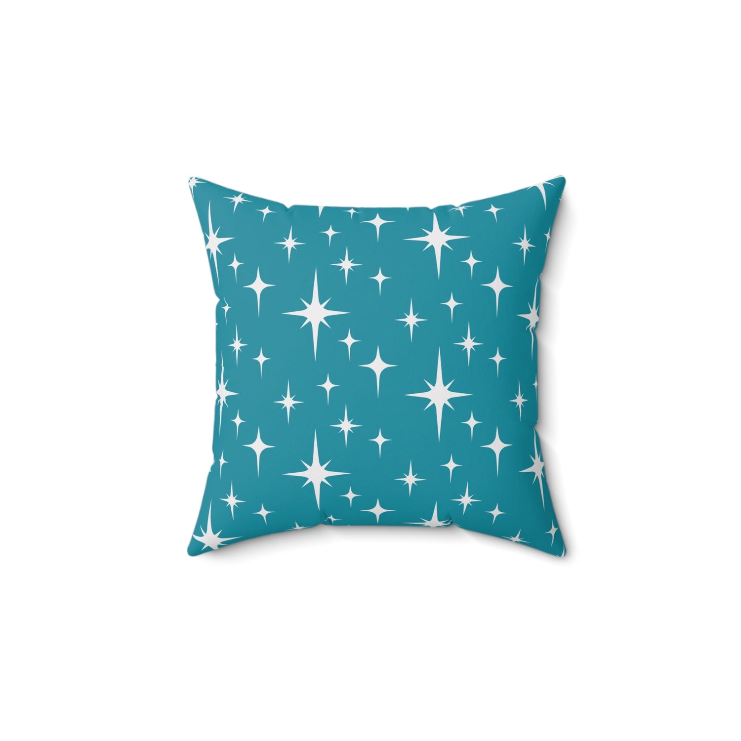 Kate McEnroe New York Mid Century Modern Starburst Throw Pillow, Retro Teal Accent Cushion, 50s Atomic Home DecorThrow Pillows24203095657363575900