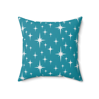 Kate McEnroe New York Mid Century Modern Starburst Throw Pillow, Retro Teal Accent Cushion, 50s Atomic Home DecorThrow Pillows32592105744142665208