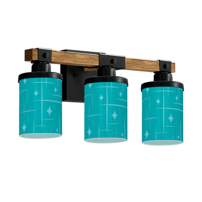 Kate McEnroe New York Mid Century Modern Starburst Vanity Light, Retro 3 - Light Fixture, Turquoise 50s MCM Bathroom LightingVanity Light FixturesbSkkY5DHMt