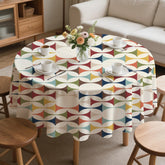 Kate McEnroe New York Mid Century Modern Tablecloth Scandinavian Danish Retro Geometric LinenTableclothsD3274625