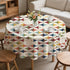 Kate McEnroe New York Mid Century Modern Tablecloth Scandinavian Danish Retro Geometric LinenTableclothsD3274625