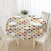 Kate McEnroe New York Mid Century Modern Tablecloth Scandinavian Danish Retro Geometric LinenTableclothsD3274626