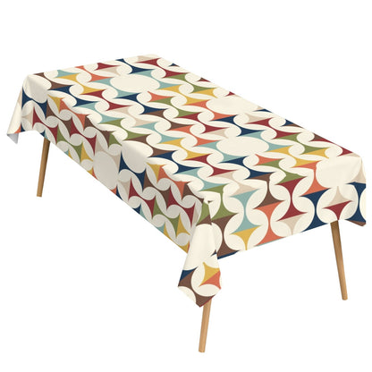 Kate McEnroe New York Mid Century Modern Tablecloth Scandinavian Danish Retro Geometric LinenTableclothsD3274627