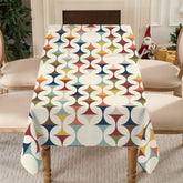 Kate McEnroe New York Mid Century Modern Tablecloth Scandinavian Danish Retro Geometric LinenTableclothsD3274682