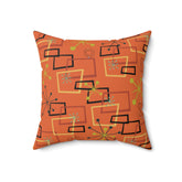 Kate McEnroe New York Mid-Century Modern Throw Pillow, Retro 60s Geometric Atomic Home DecorThrow Pillows28542874229311273635