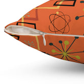 Kate McEnroe New York Mid-Century Modern Throw Pillow, Retro 60s Geometric Atomic Home DecorThrow Pillows71397267973852883479