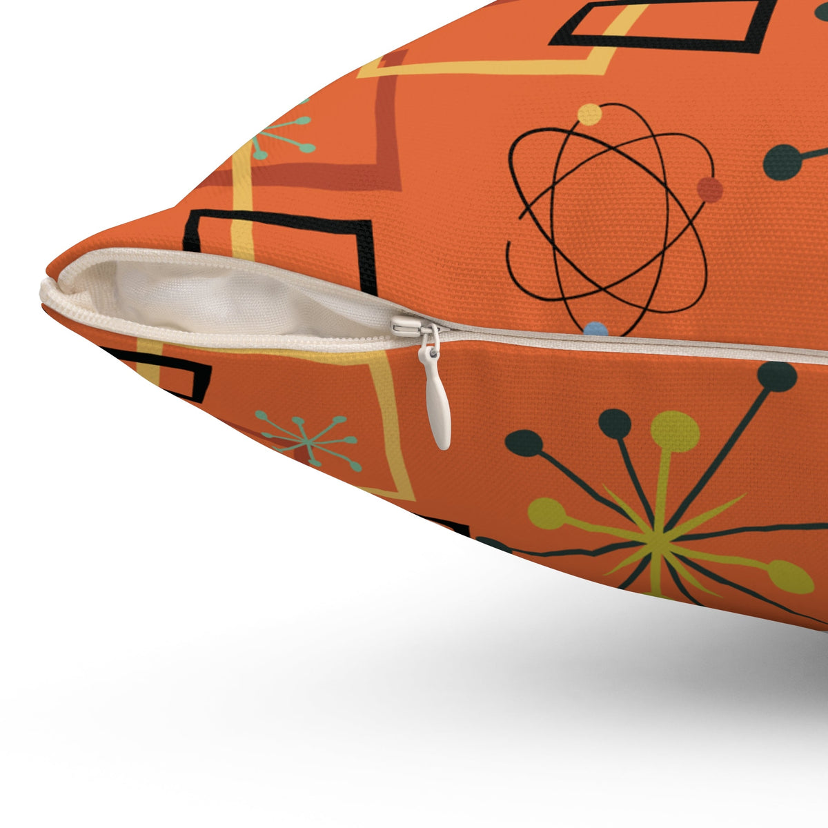 Kate McEnroe New York Mid-Century Modern Throw Pillow, Retro 60s Geometric Atomic Home DecorThrow Pillows71397267973852883479