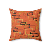 Kate McEnroe New York Mid-Century Modern Throw Pillow, Retro 60s Geometric Atomic Home DecorThrow Pillows71397267973852883479
