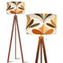 Kate McEnroe New York Mid Century Modern Tripod Floor Lamp, Retro 70s Danish Floral Accent LightingTripod Floor LampsBd7wDZiuE4