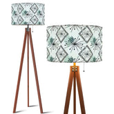 Kate McEnroe New York Mid Century Modern Tripod Floor Lamp, Retro Diamond Starburst ShadeTripod Floor Lamps4k49mWDAAo