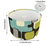 Kate McEnroe New York Mid Century Modern Tripod Floor Lamp, Retro Geometric Drum Shade, MCM Abstract Accent LightingTripod Floor LampsFgmV9IfAnk