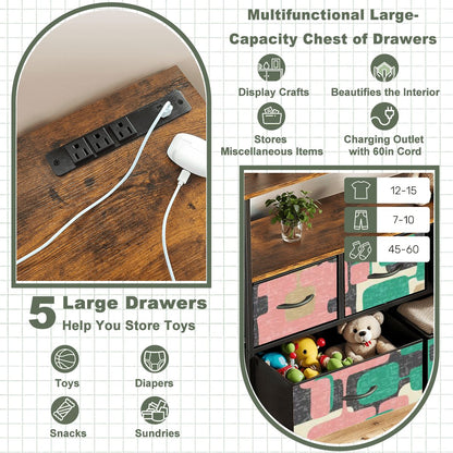 Kate McEnroe New York Mid Century Modern TV Stand, Retro Geometric 5 Drawer ConsoleTV StandsiWMkpROmtB