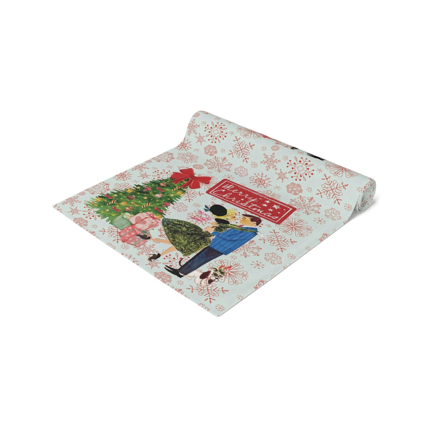 Kate McEnroe New York Mid Century Modern Vintage 50s Kitsch Christmas Table RunnerTable Runners17978404886455283288