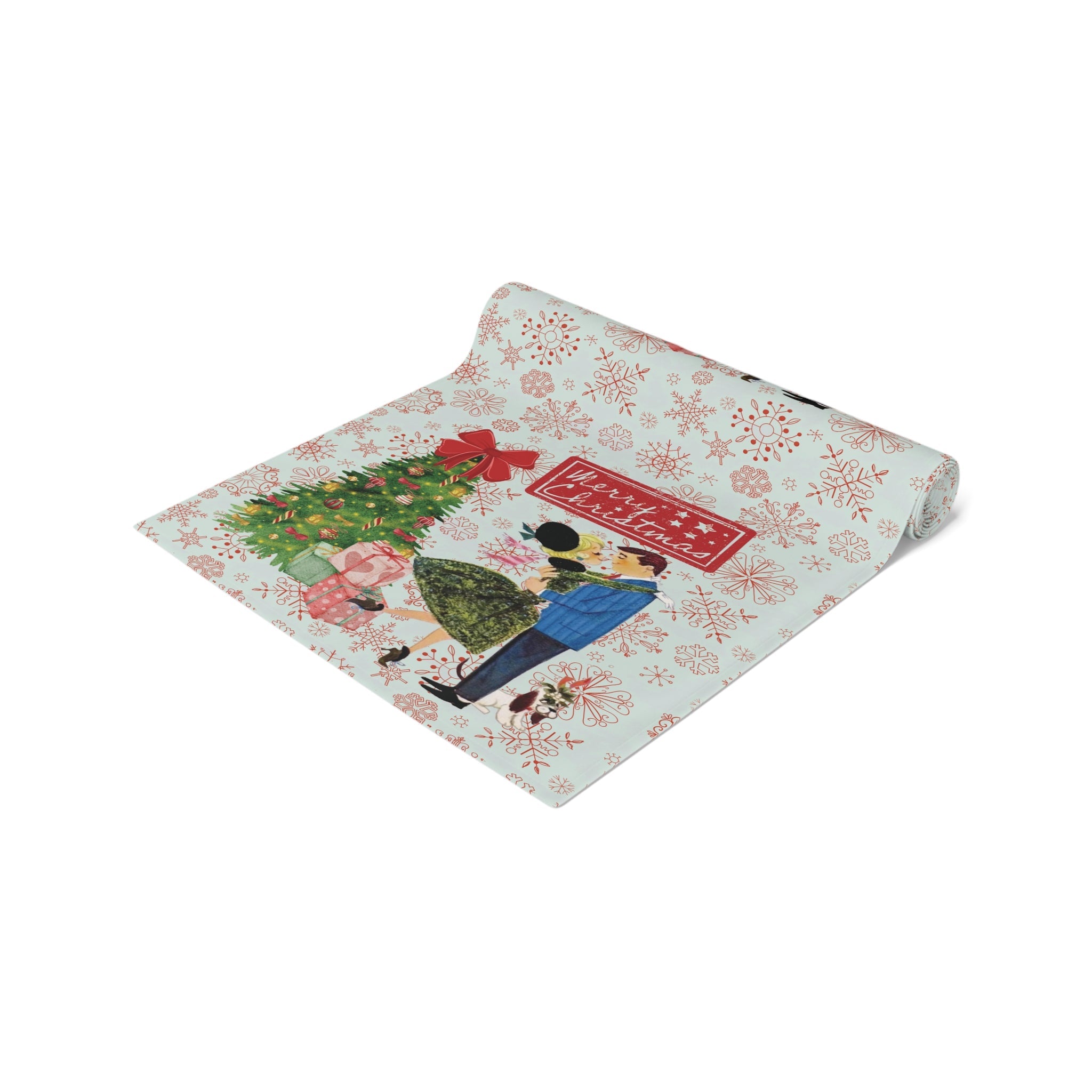 Kate McEnroe New York Mid Century Modern Vintage 50s Kitsch Christmas Table RunnerTable Runners17978404886455283288