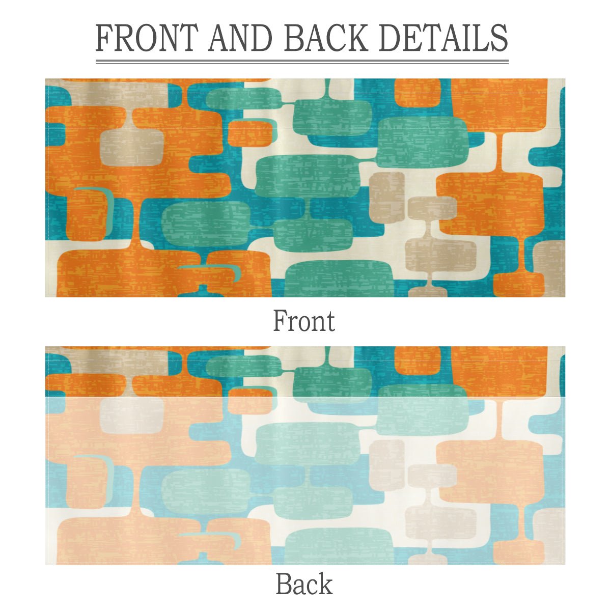 Kate McEnroe New York Mid Century Modern Window Valance, Retro Geometric Atomic Kitchen CurtainValancesH5KRTB - 33VFAS - 22DRJ7