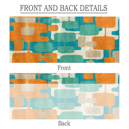 Kate McEnroe New York Mid Century Modern Window Valance, Retro Geometric Atomic Kitchen CurtainValancesH5KRTB - 33VFAS - 22DRJ7