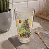 Kate McEnroe New York Mid Century Retro Vintage Book Lover 50s Christmas Pint GlassPint Glasses25888367166802921219
