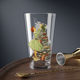 Kate McEnroe New York Mid Century Retro Vintage Book Lover 50s Christmas Pint GlassPint Glasses25888367166802921219