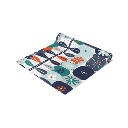 Kate McEnroe New York Mid Century Scandinavian Danish Modern Floral Table RunnerTable Runners22415847353873602292