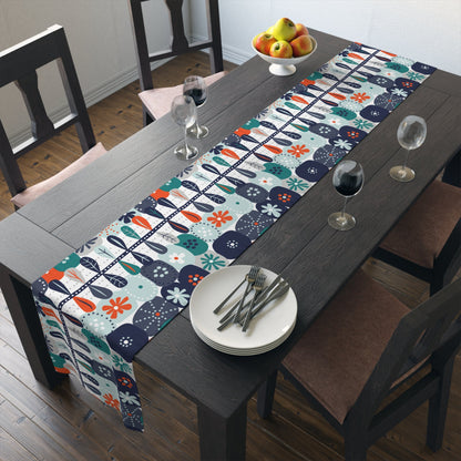 Kate McEnroe New York Mid Century Scandinavian Danish Modern Floral Table RunnerTable Runners22415847353873602292